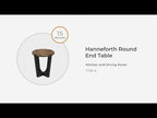 Hanneforth - Round End Table - Brown